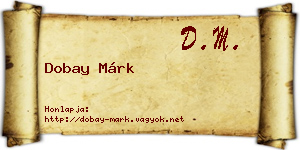 Dobay Márk névjegykártya